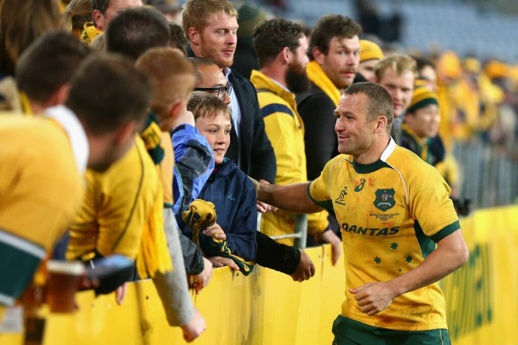 Another shot: Matt Giteau got another chance at a World Cup after the ARU changed eligibility rules.  Photo: Getty Images