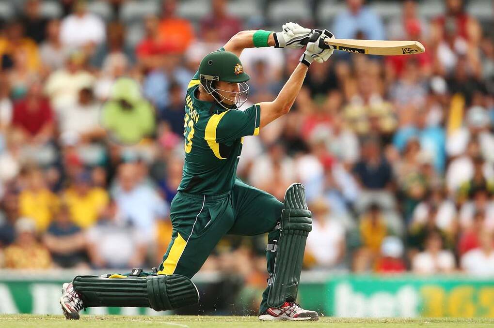 Sending a message ... Shane Watson. Photo: Getty Images