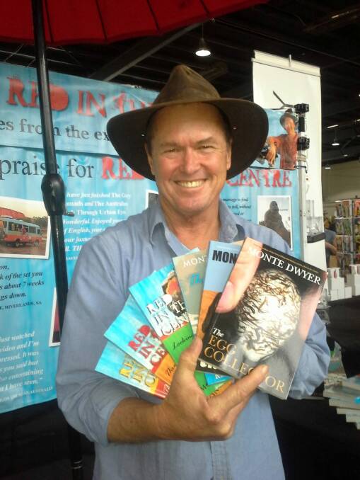 Former Today Show weatherman Monte Dwyer was at the Handmade Market in Canberra over the weekend selling his travel books. Photo: Megan Doherty