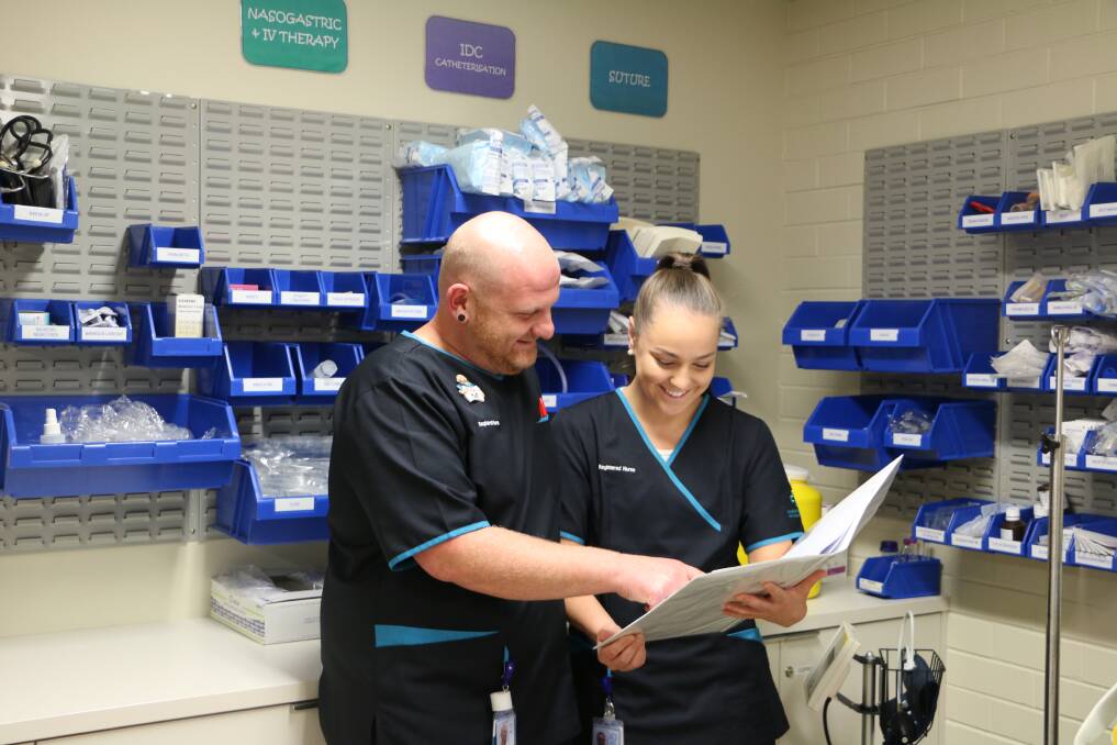 Matt Mayfair and Madeleine Casey are two graduate nurses in ACT's transition to practice program. Photo: Supplied