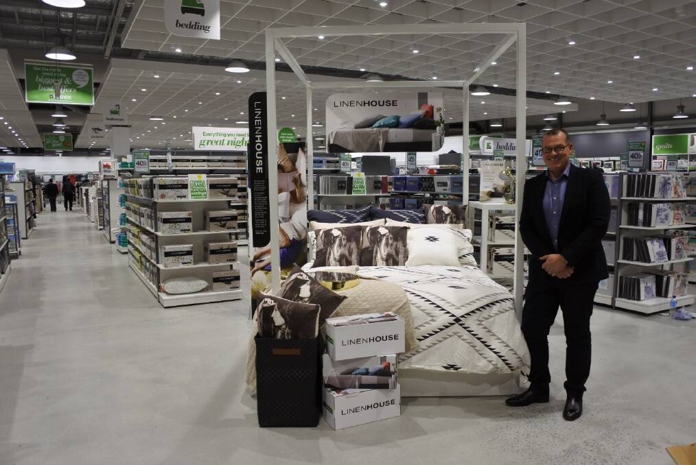 Harris Scarfe CEO Graham Dean at the new Harris Scarfe store at Canberra Outlet Centre. Photo: Jil Hogan