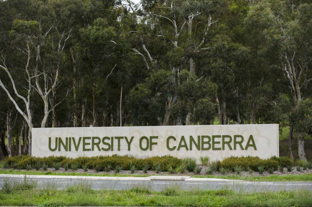 University of Canberra has been the latest campus where the posters have been found. Photo: Rohan Thomson
