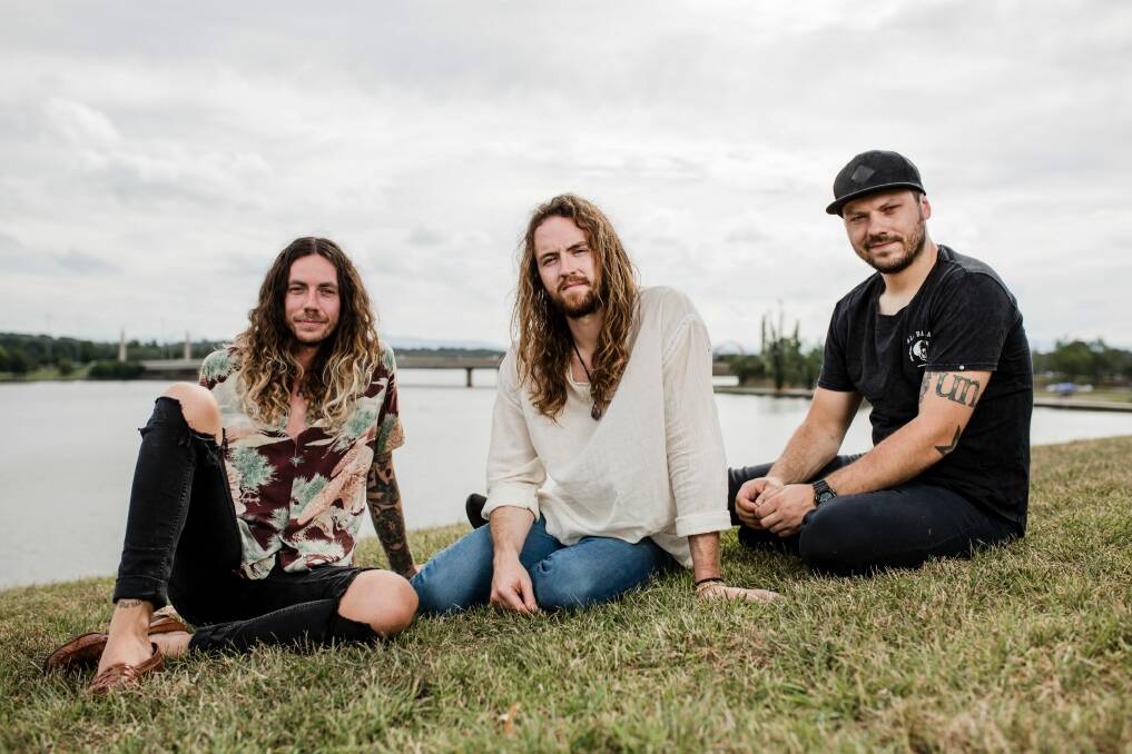 Rock band Hands Like Houses will be playing at the 'Australia day in the Capital' concert on Thursday. From left, band members Alex Pearson, Joel Tyrrell and Matthew Parkitny. Photo: Jamila Toderas Photo: Jamila Toderas