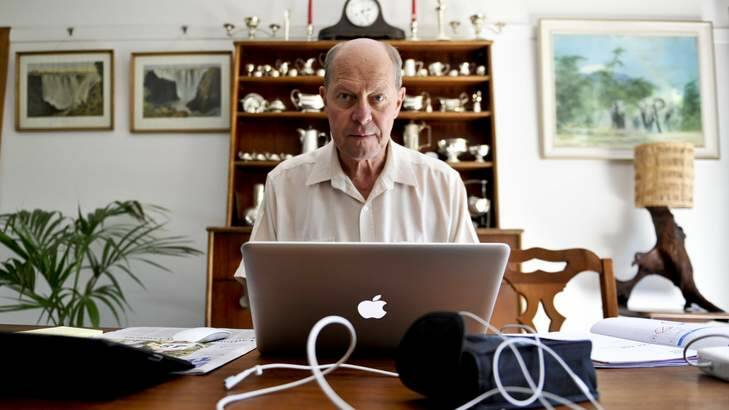 William Singleton, a retired human resources manager who may be vulnerable to dementia is taking part in new dementia research at the ANU. Photo: Jay Cronan