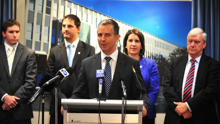 Jeremy Hanson is the new leader of the Canberra Liberals. Photo: Katherine Griffiths