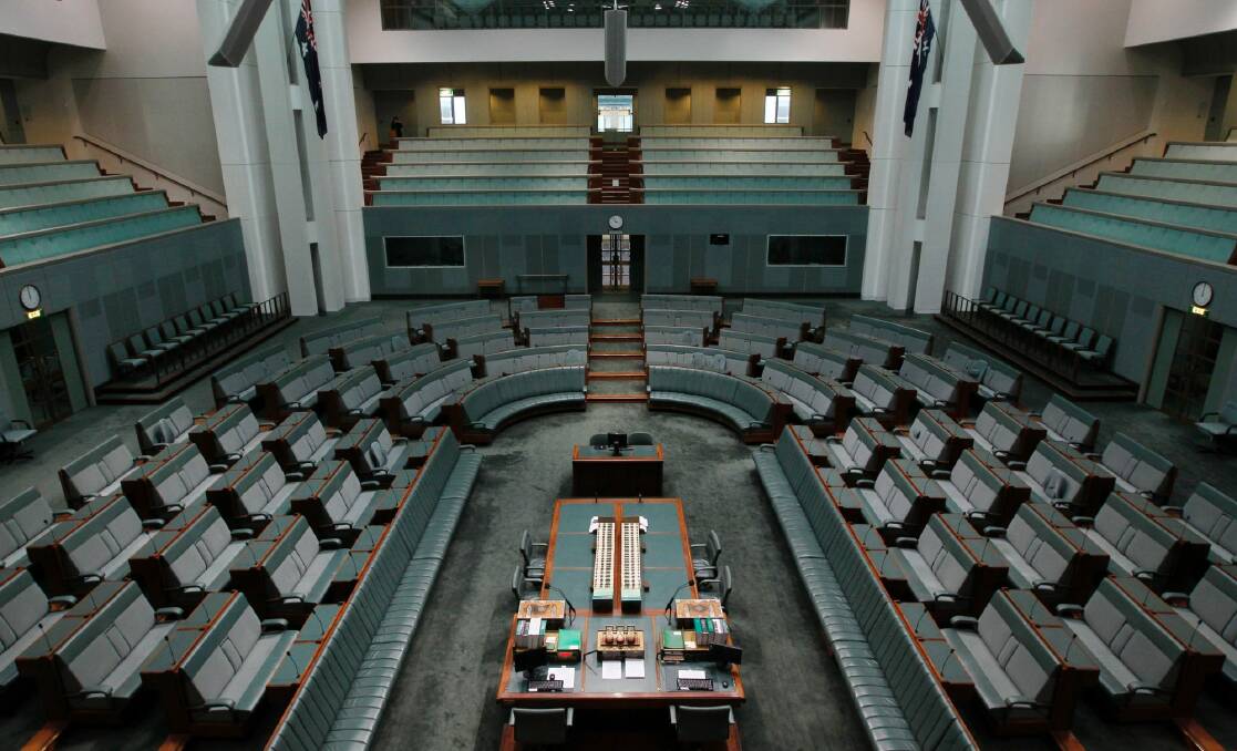 The House of Representatives will be empty next week, after the decision by the Coalition's leadership group. Photo: Glen McCurtayne