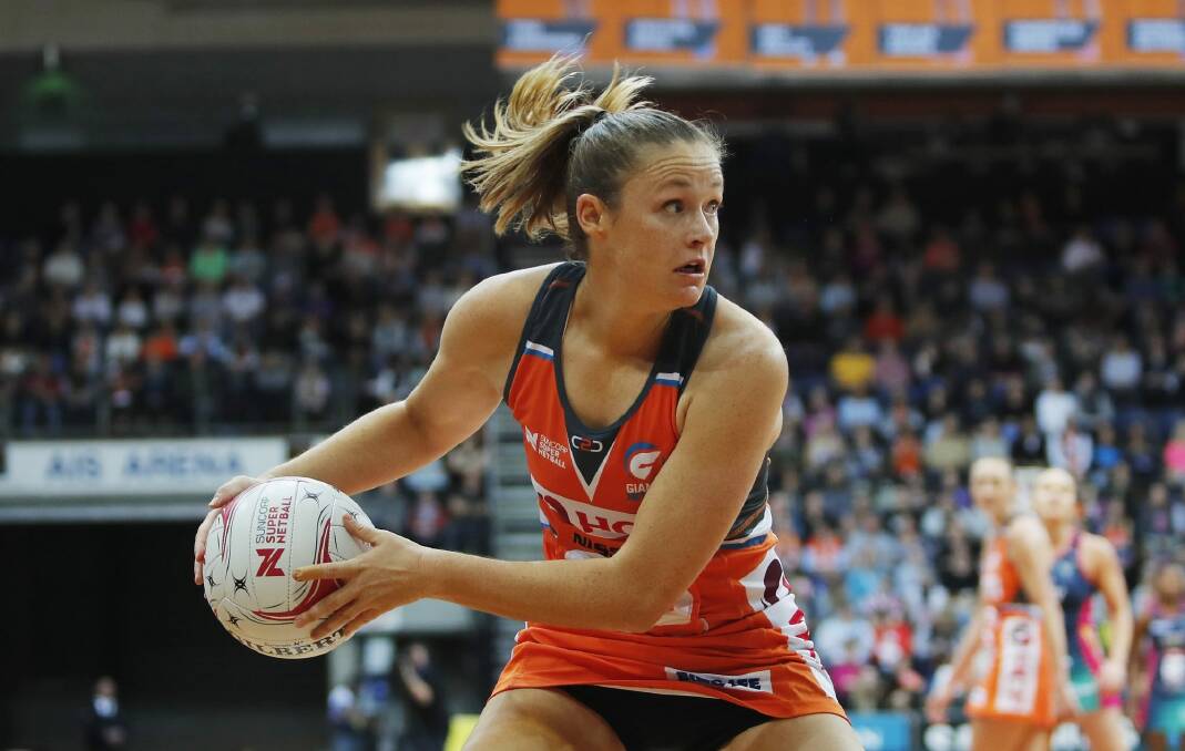 Still searching for their best combination: Giants goal shooter Susan Pettitt. Photo: Getty Images