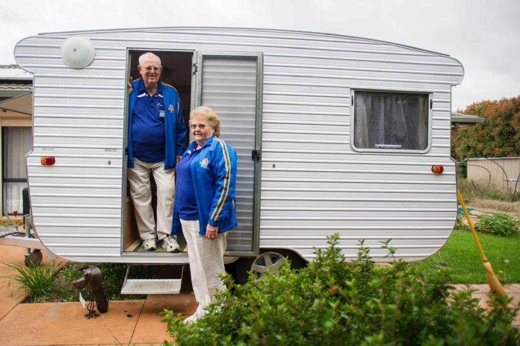 A labour of love: "Maureen wanted to buy it because it was very much like the caravan we hired for our honeymoon". Photo: Jay Cronan