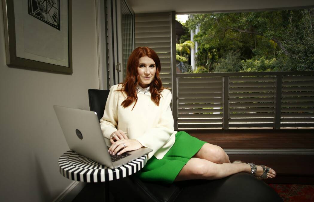 Founder of RewardStyle and LikeToKnow Amber Venz Box in Sydney last week. Photo: Daniel Munoz