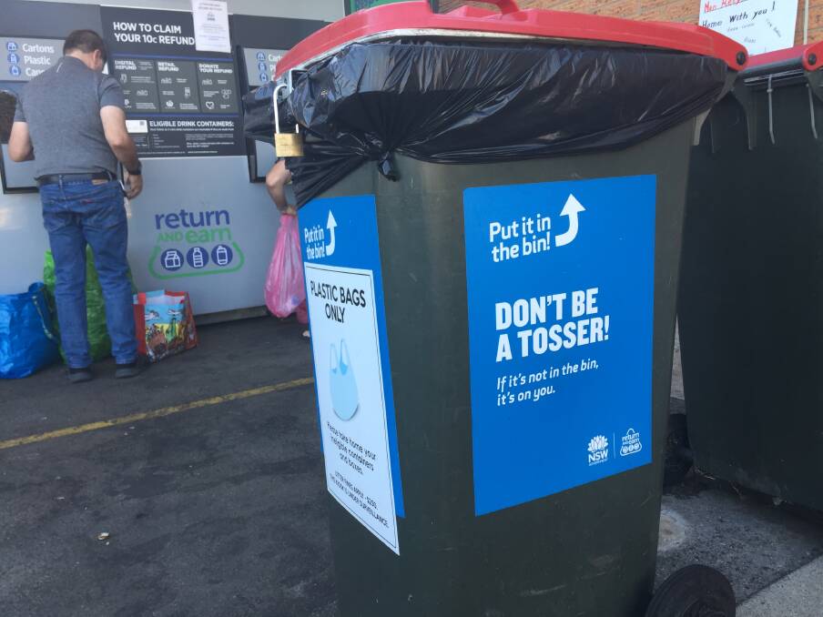 Use the bin or take it home, the NSW EPA has warned. Photo: Steve Evans