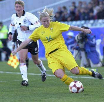 Amy Wilson at Canberra Stadium during the 200 Olympics.