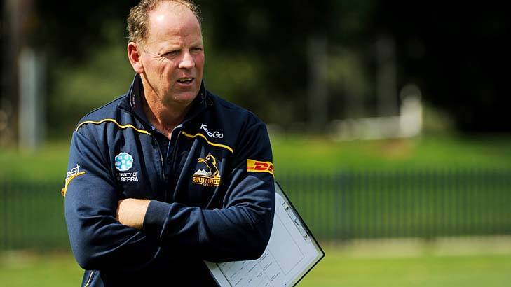 Centre of attention: Brumbies coach Jake White. Photo: Colleen Petch 