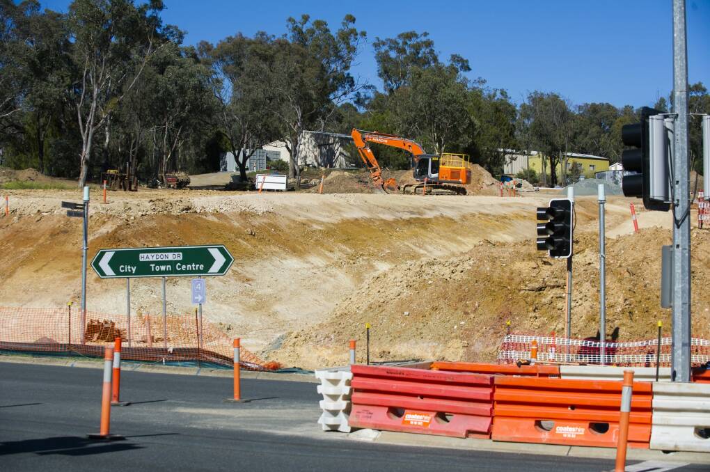 Radford College will spend nearly $2 million on a new entry at the intersection of Haydon Drive and Battye Street in Bruce.  Photo: Rohan Thomson