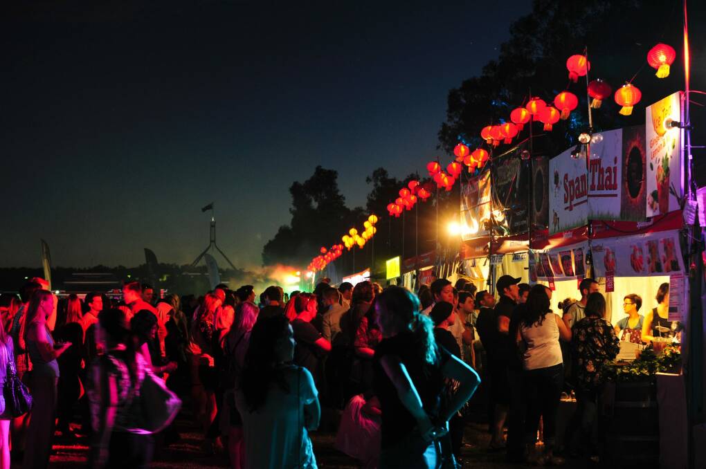 The first Night Noodle Markets helped double the number of people visiting Enlighten 2015. Photo: Melissa Adams