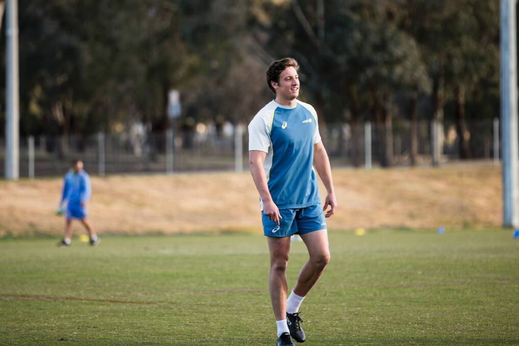 Nick Jooste at Australian under-20s training. Photo: Jamila Toderas