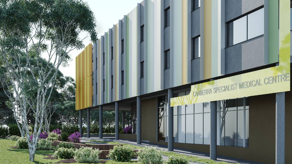 Artist impression of Canberra Specialist Medical Centre Photo: Supplied