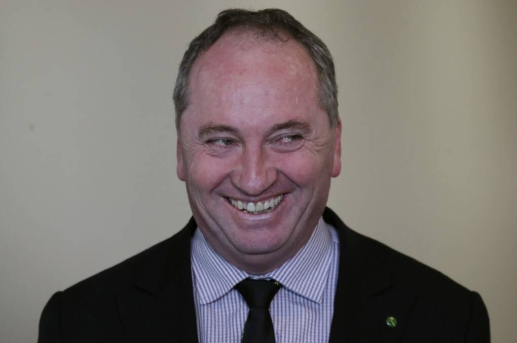 Acting Prime Minister Barnaby Joyce Photo: Andrew Meares