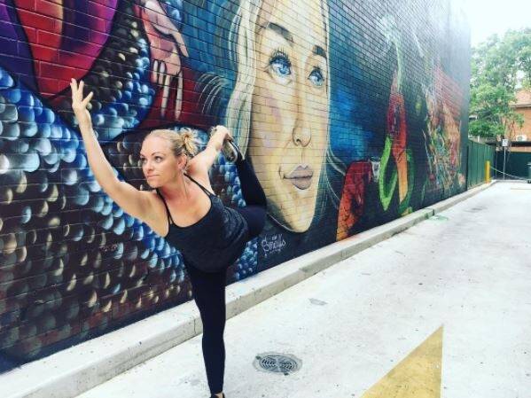 Angela Tonkin would love to see Canberra families "slow down" and teach kids how to take good care of themselves. Photo: Instagram @be_happy_yoga