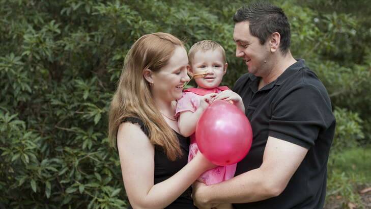 Jai Taurima and Jen Smith with their daughter Indie Rose Taurima. Photo: Supplied