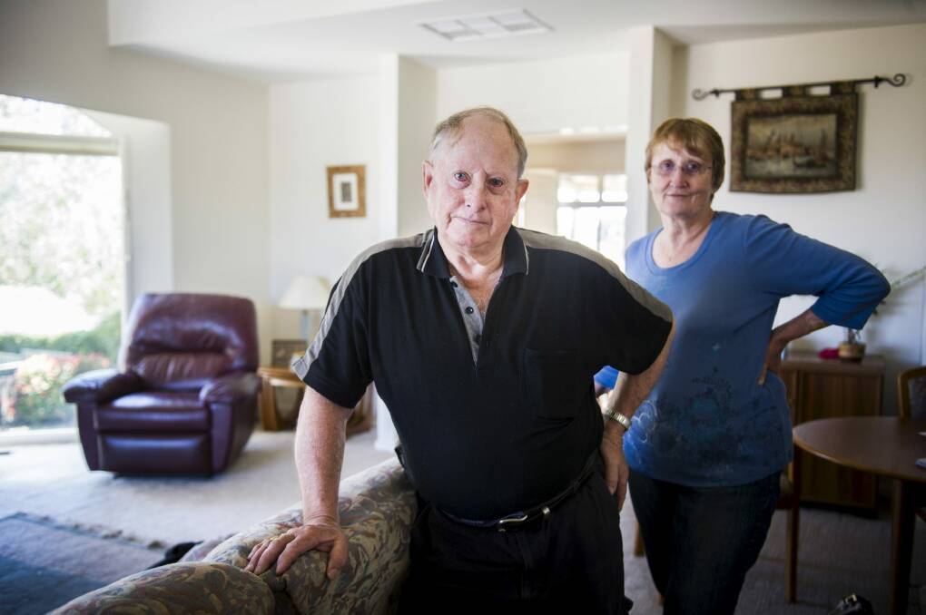 Ted and Colleen Duff have been working with an architect to build a home designed to help Mr Duff maintain his independence. Photo: Rohan Thomson