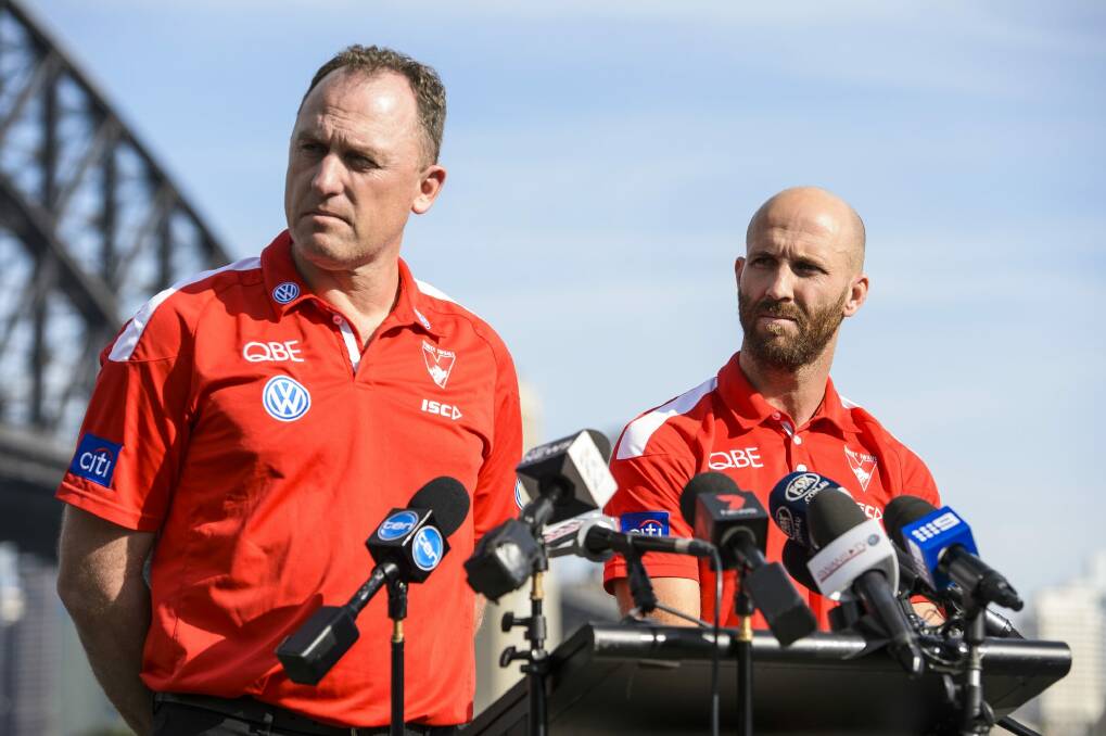 Big loss: John Longmire says the Swans will miss Ben McGlynn. Photo: AFL Media