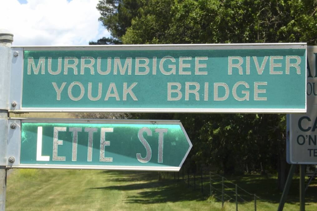 A sign of the times? Misspelt Murrumbidgee River sign. Photo: Jack Palmer