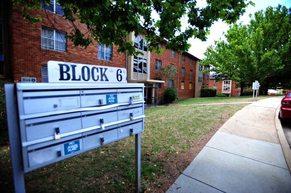 The Stuart Flats in Griffith. The ACT government spends about $40 million per year looking after its public housing properties.  Photo: Karleen Minney