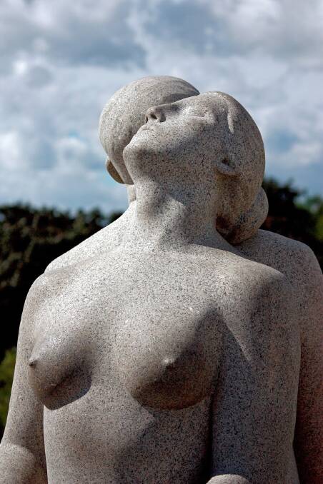 A giantess sunbathes at Vigeland Sculpture Park. Photo: Ian Warden