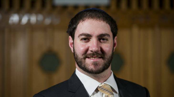 Rabbi Alon Meltzer: My responsibility is to my community and I am expected to be a public face as well as to be responsible for education, the provision of pastoral care, ministry and the organisation and administration of programs. You are in this role 24/7. Photo: Jay Cronan