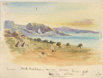 <i>North Beach Evening</i>, by Leslie Hore, November 5, 1915. Photo: State Library of NSW 