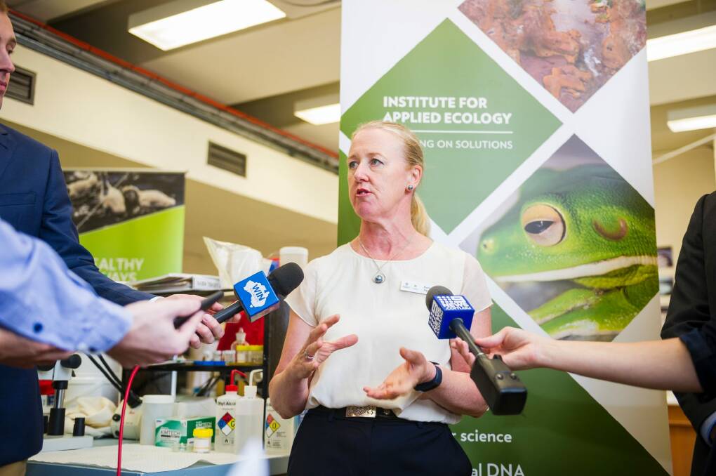 The University of Canberra's Dr Fiona Dyer says the research projects will be watched around the world. Photo: Dion Georgopoulos
