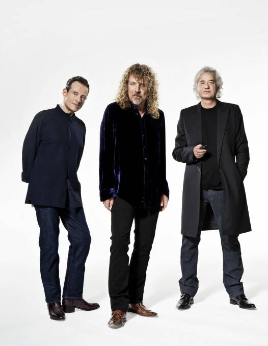 Led Zeppelin – John Paul Jones, Robert Plant, and Jimmy Page.  Photo: Supplied