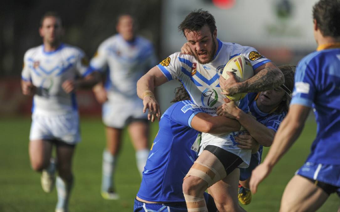 Joshue Baker converted three goals for Queanbeyan Blues against Yass Magpies.