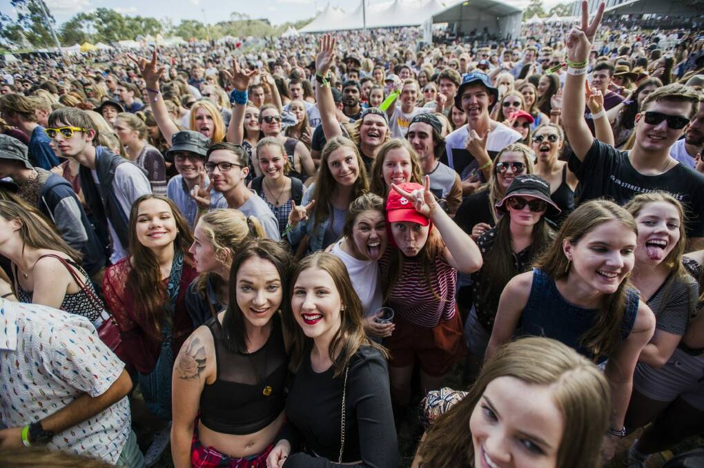 Crowds at the Groovin' The Moo Canberra. Photo: Jamila Toderas