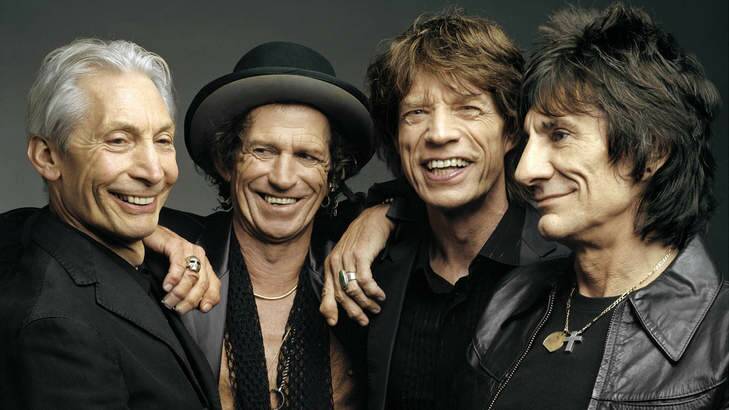 The Rolling Stones, from left, Charlie Watts, Keith Richards, Mick Jagger, and Ron Wood. Photo: AP