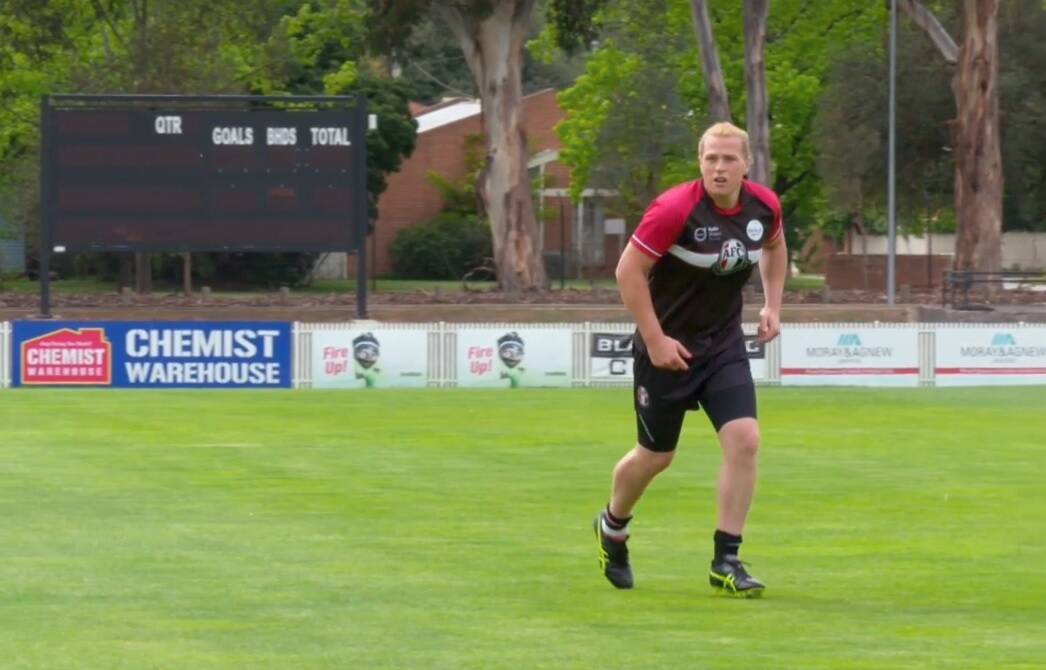 Hannah Mouncey is waiting to find out if she can play for Ainslie next year. Photo: 60 Minutes
