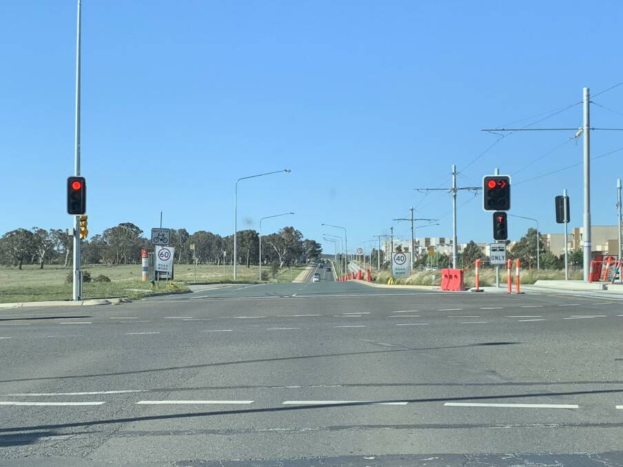 Three speed limit signs within metres of each other on Flemington Road in Canberra's north. Photo: Reddit