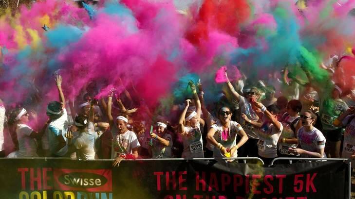 The Colour Run will be held in Canberra in February. Photo: Jonathan Carroll