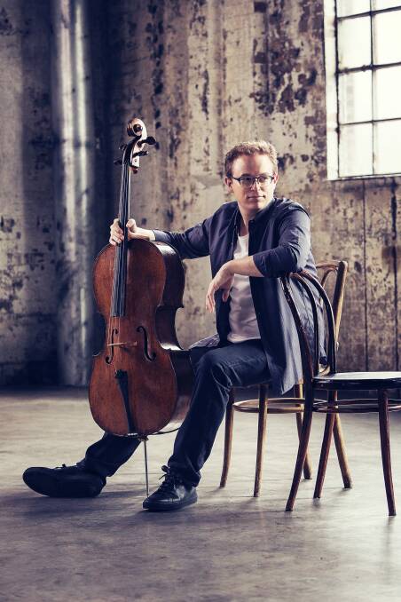 Australian Chamber Orchestra principal cellist Timo-Veikko Valve with the Guarneri cello. Photo: Mick Bruzzese