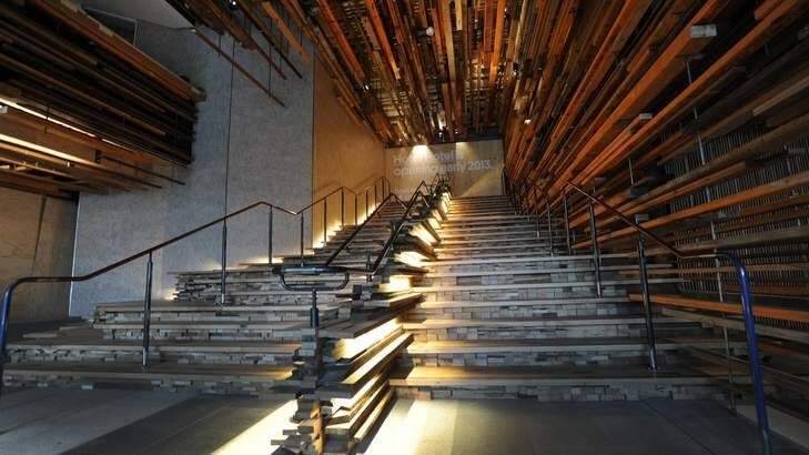The Grand Stair itself is not only of reclaimed timbers, but so too is the ceiling void. Photo: Graham Tidy