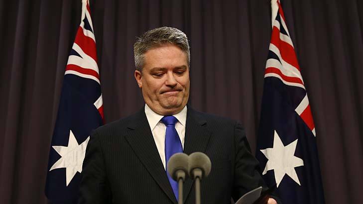 Said the agencies facing the axe are considered by the Coalition to be "window dressing": Finance Minister Mathias Cormann. Photo: Alex Ellinghausen