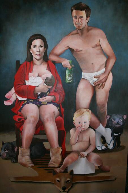 <i>The Official Portrait of the Danish Royal Family</i>, by James Brennan. Photo: supplied