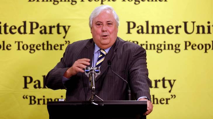 Quiet time: Clive Palmer has a cold and may miss the opening of Parliament. Photo: Eddie Jim