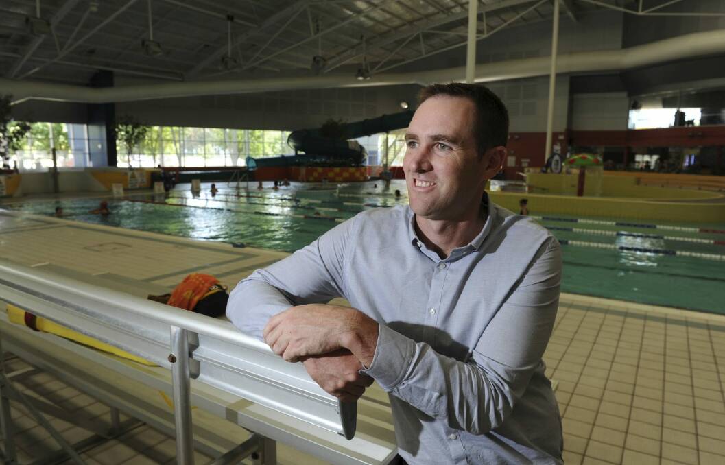 Sean Hodges, Group Operations Manager at CISAC, inside the swimming pool area. Photo: Graham Tidy