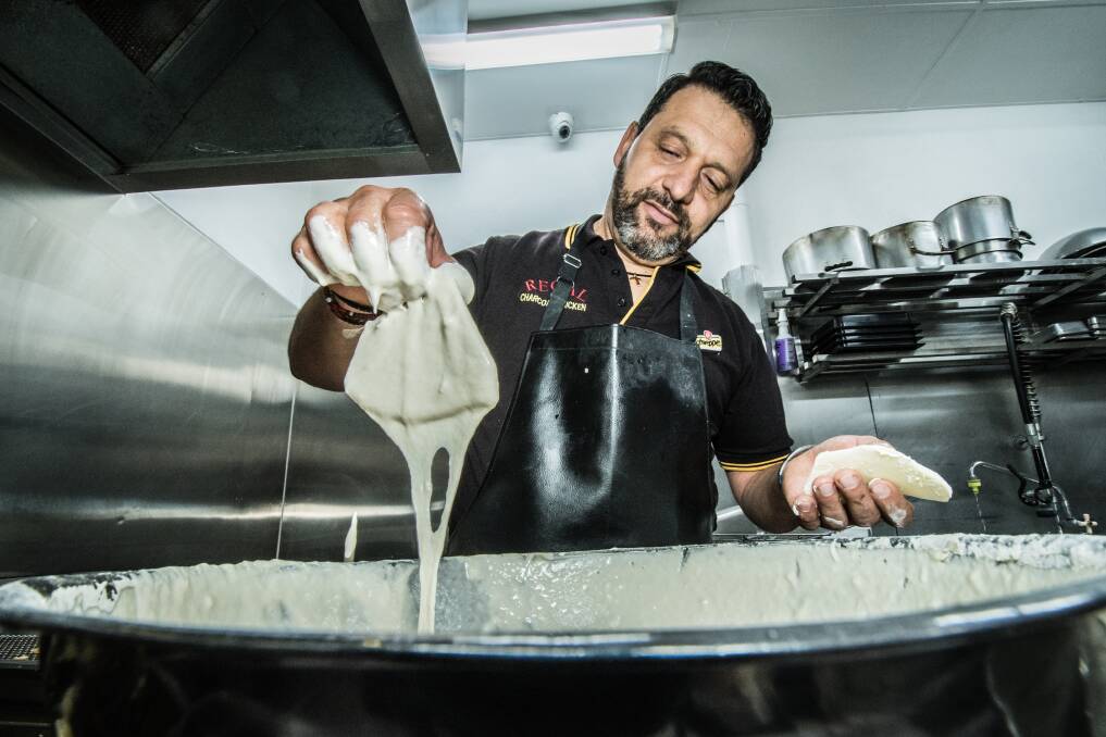 Angelo's secret weapon is his batter, but he won't divulge the details. Photo: Karleen Minney