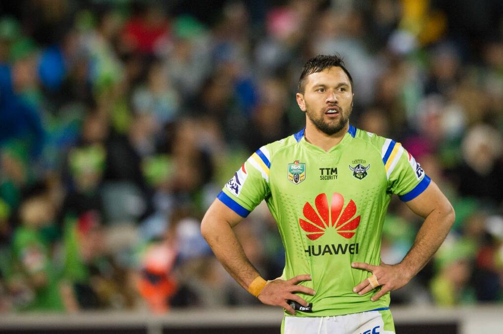 Raiders winger Jordan Rapana is close to a two-year contract extension. Photo: Jay Cronan