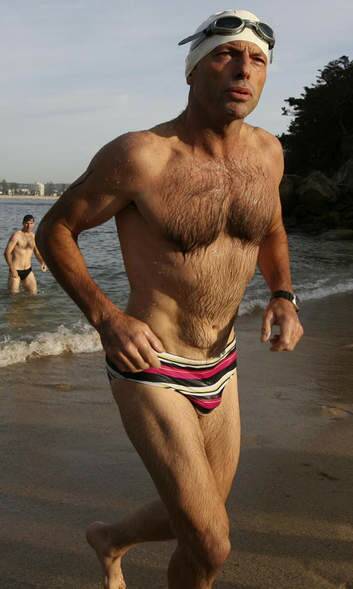 Tony Abbott's budgie smugglers has captured the attention of Will Ferrell. Photo: Sean Sewell