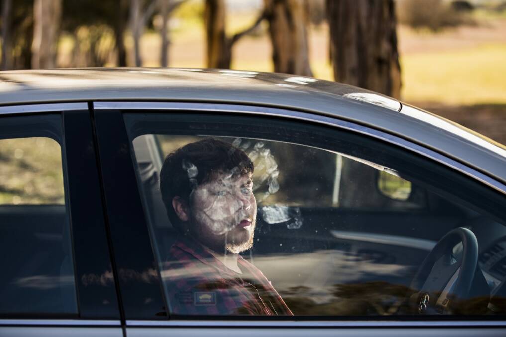 Daniel Mathews was the victim of a road rage incident in Canberra.  Photo: Jamila Toderas