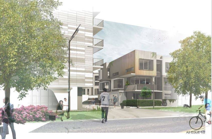 A view of the proposed Braddon development. Photo: Supplied