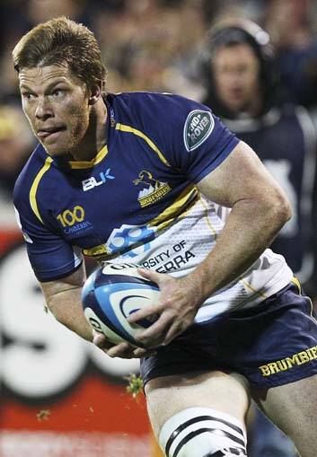 Clyde Rathbone in the Brumbies' emphatic victory. Photo: Getty Images